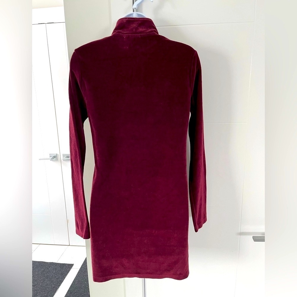 Urban Outfitters-ietsfrans/ Sweatshirt mini dress/ Quarter zip/ Size US M - Picture 5 of 12